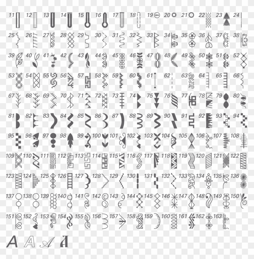 Stitch Pattern Aurora - Bernina Aurora Clipart