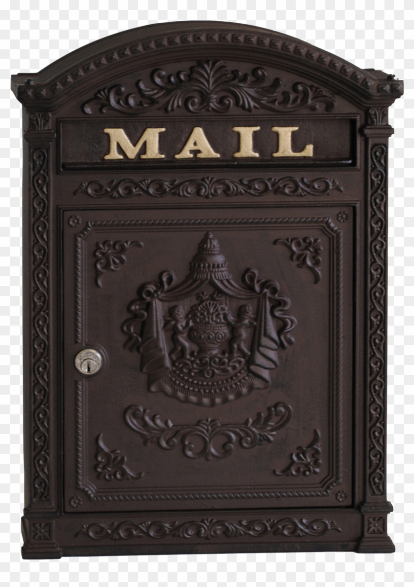Ecco Victorian Locking Mailbox E Residential Wall - Antique Clipart