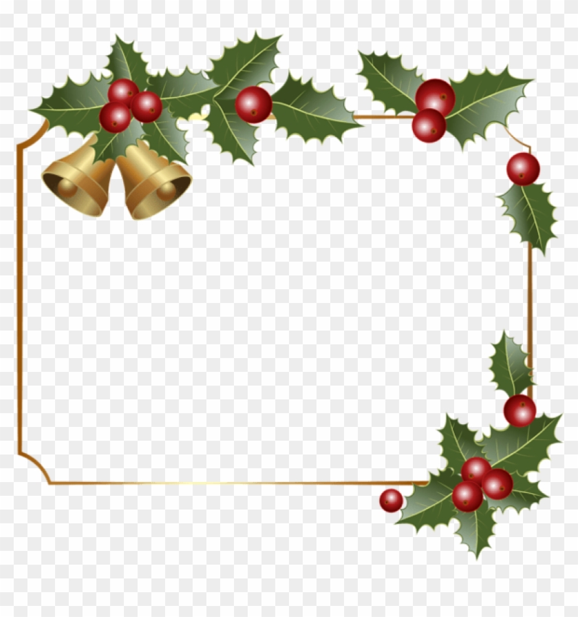 Free Png Christmas Border Decor With Bells Png - Christmas Invitation Card Ideas Clipart #152987