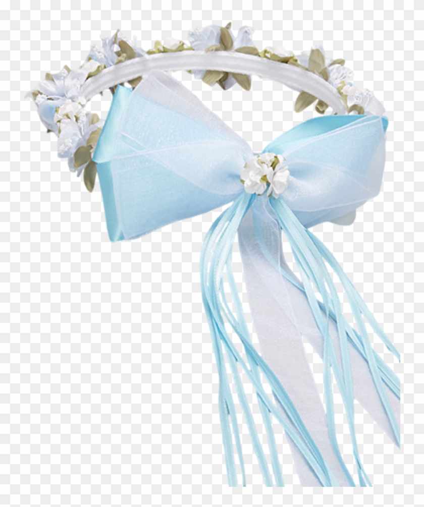 Light Blue Flower Crown Download - Headpiece Clipart