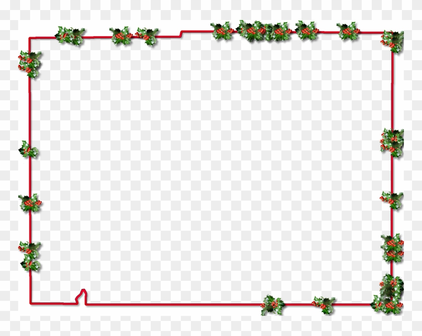 A Map Of Desoto With A Red Outline, Inner Drop Shadow, - Christmas Border Png Transparent Clipart