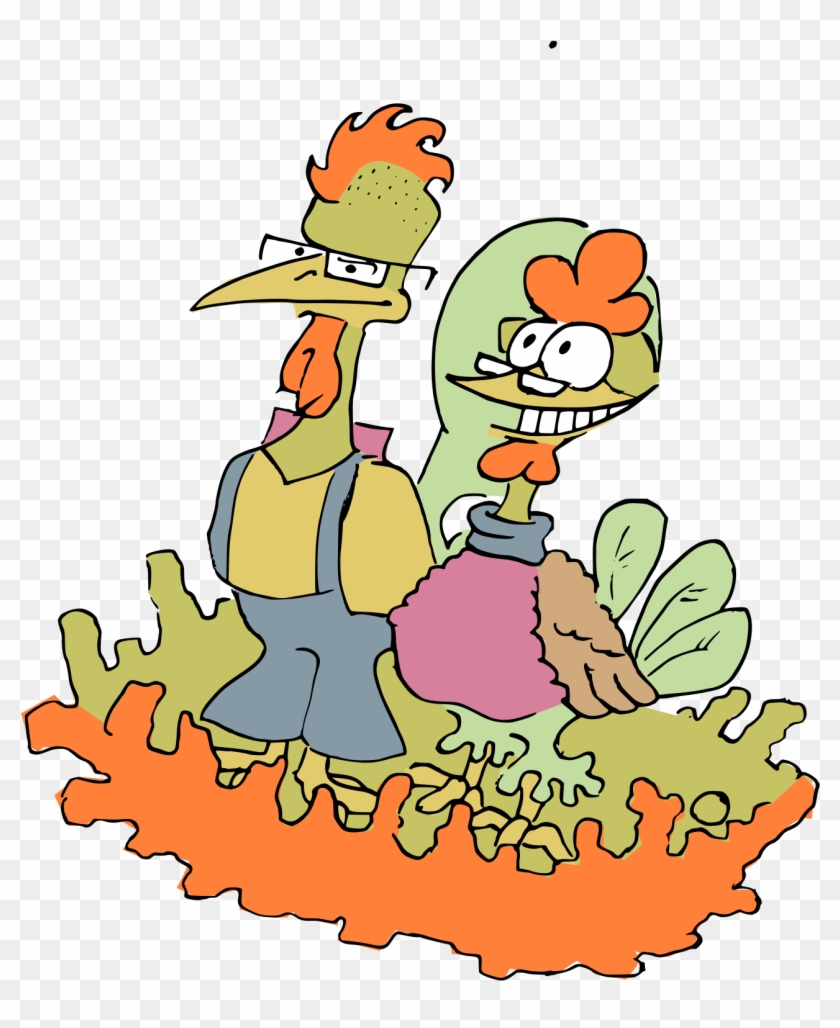 This Free Icons Png Design Of Hipster Chickens Clipart