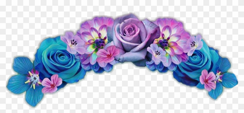 Blue Flower Crown Png - Flower Crown Transparent Background Clipart
