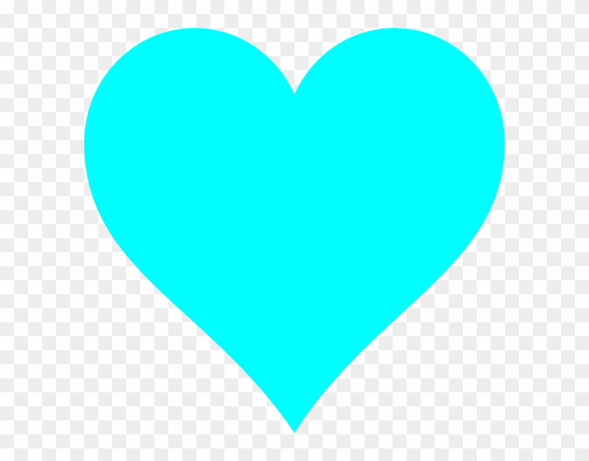 Lighting Heart Pictures - Light Blue Love Heart Clipart