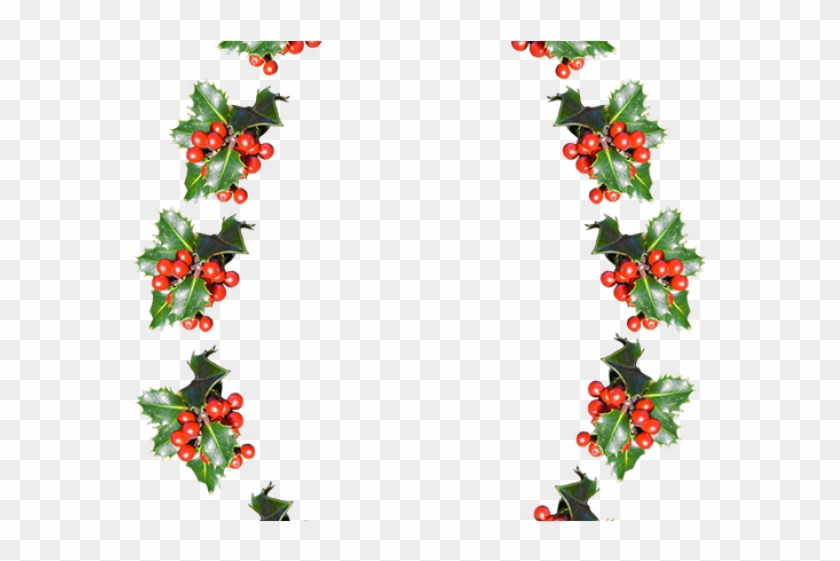 Flowers Borders Clipart Christmas - Wreath Transparent Oval Christmas - Png Download #153833