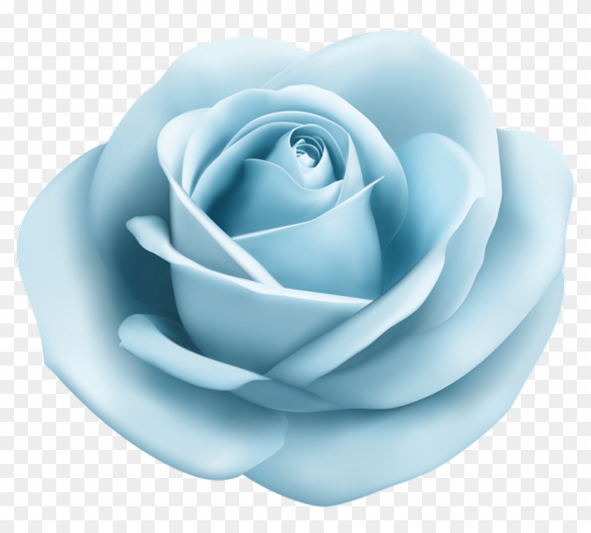 Rose Soft Blue Transparent Png Clip Art Image - Easy Pixel Gun 3d Girl Skins Cute #154003