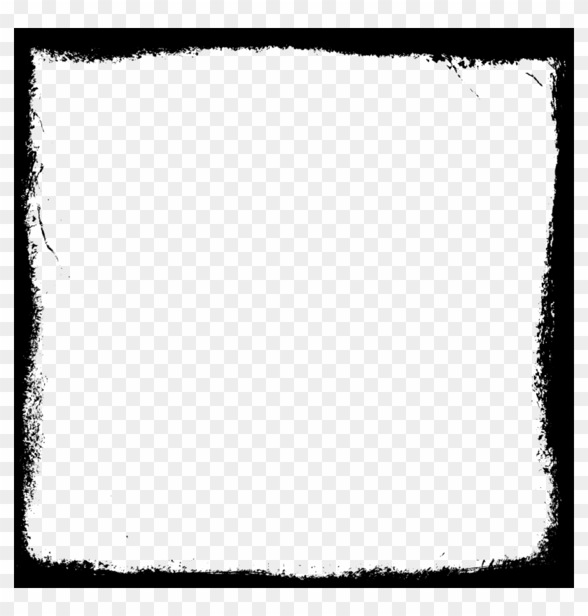 Square Grunge Frame 3 Onlygfx Com - Frame Transparent Black Frame Png Clipart