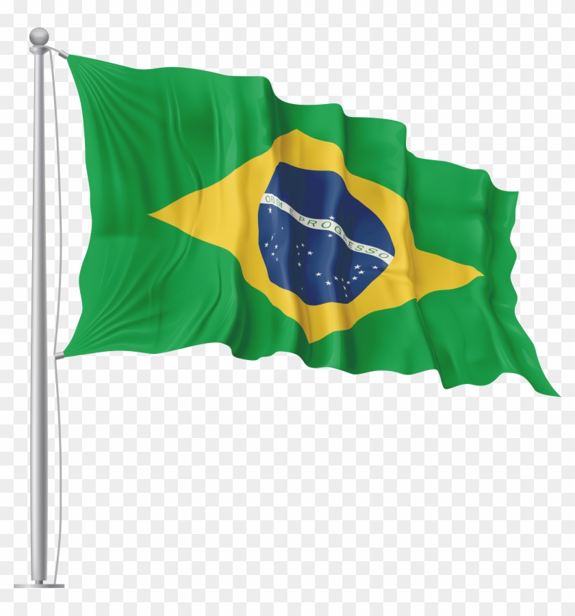 Brazil Waving Flag Png Image Clipart