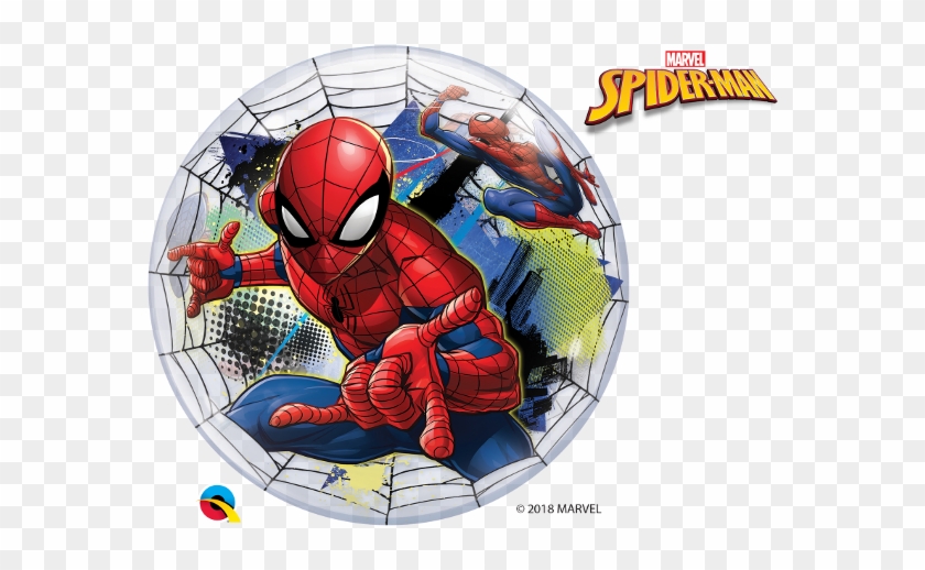 Spiderman Web Sling 22" Bubble Balloon - Spiderman Bubble Balloon Clipart