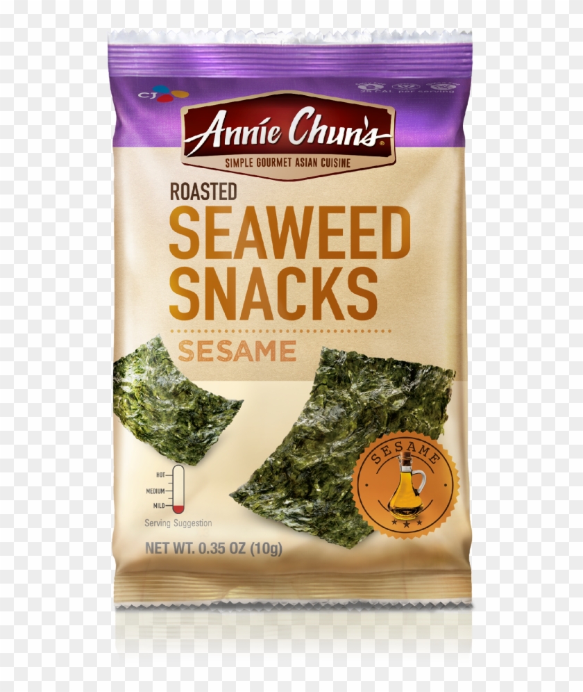 Roasted Sesame Seaweed Snacks - Annie Chun's Seaweed Snacks Clipart #154514