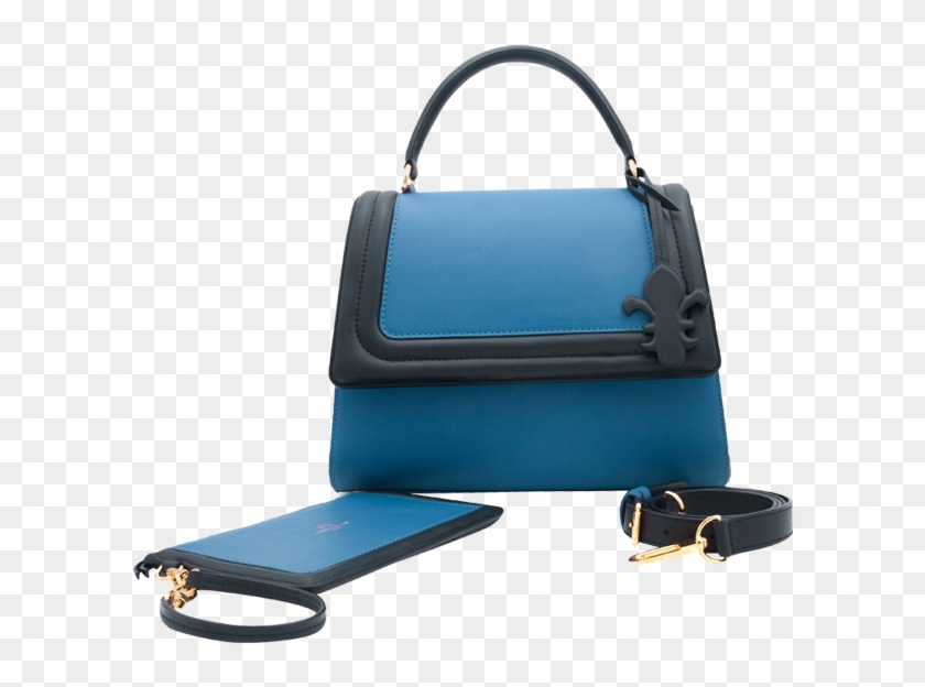 Gaby Mm Cuir Boetie Bleu Electrique - Messenger Bag Clipart #154550