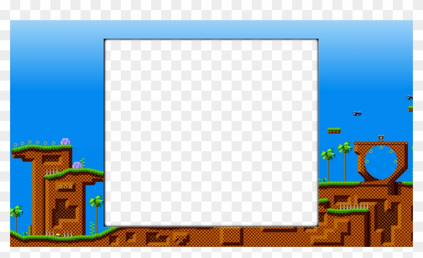 Classic Sonic Map - 4 3 Border Png Clipart #154711