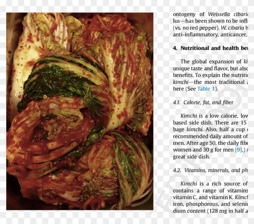 Kimchi Is Fermented Vegetables, Most Commonly Napa - Side Dish Clipart #154734