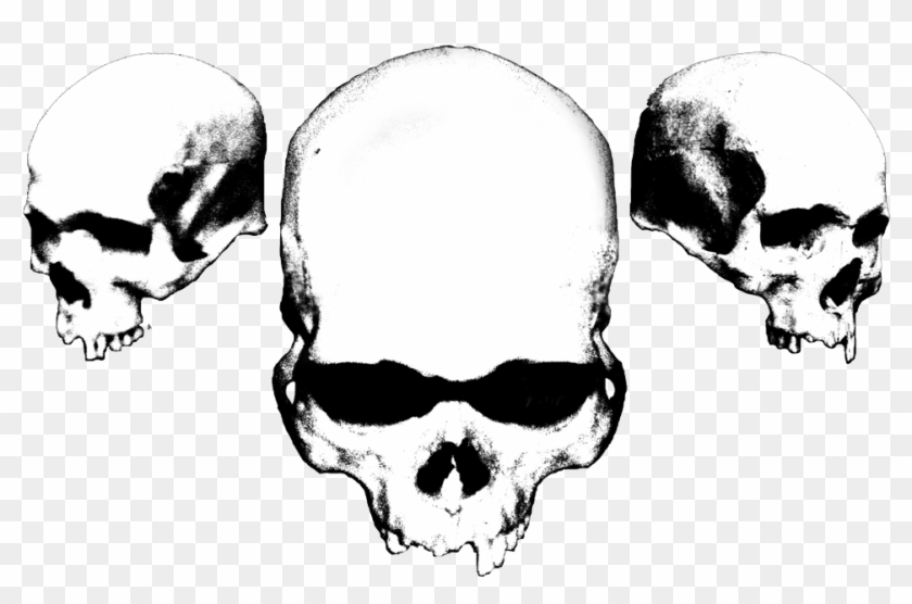 Skulls Png - Black And White Skulls Clipart #154811