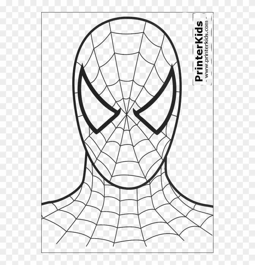 Printable Spiderman Mask Spiderman Coloring Page Ba - Spiderman Easy Coloring Pages Clipart #154815