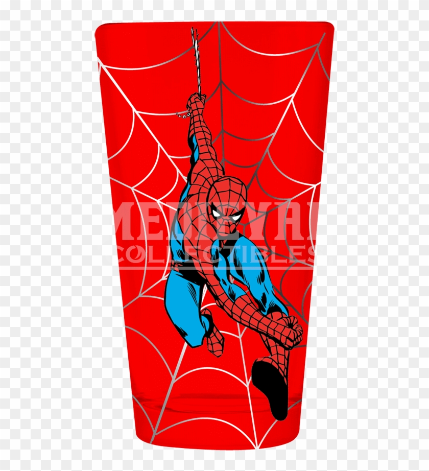 Marvel Spider-man Red Pint Glass - Spider-man Clipart #154953