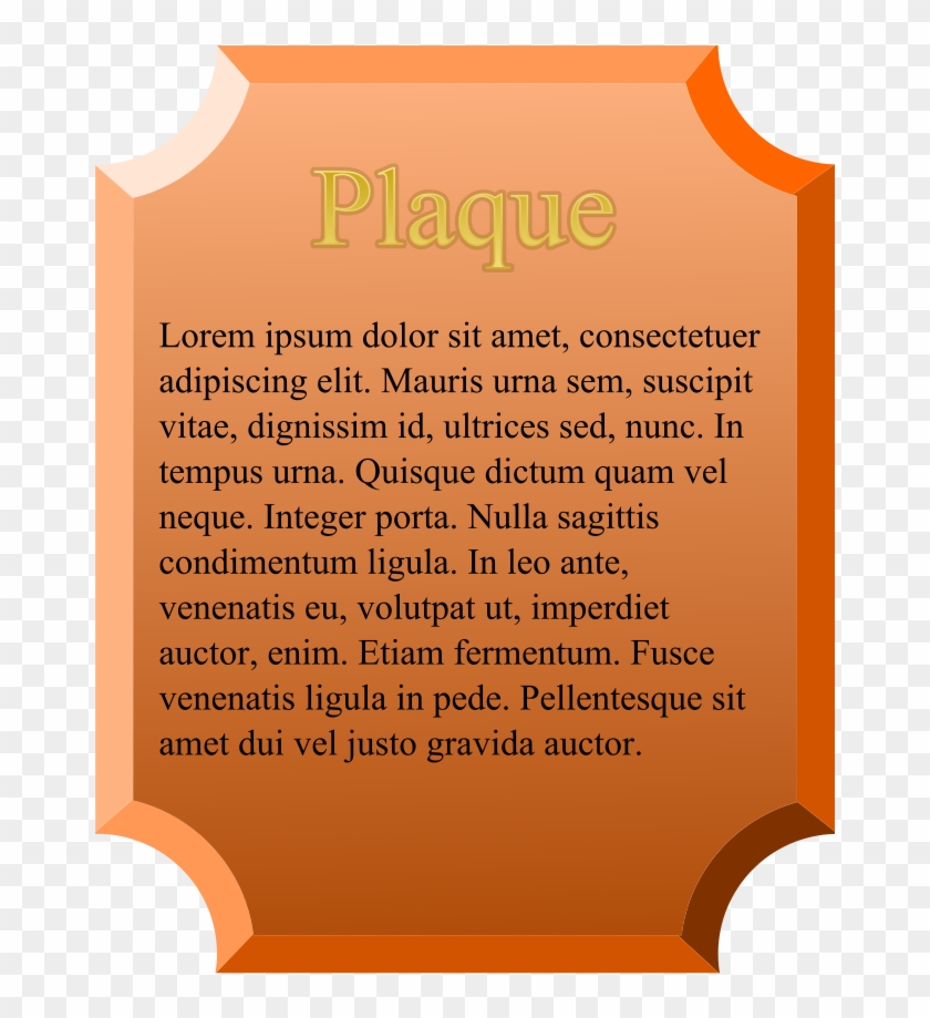 Download All Free Plaque Png Clip Arts For Web Png Transparent Png