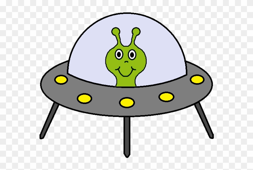 Alien And Spaceship Hd Image Clipart - Alien Ship Clip Art - Png Download #155366