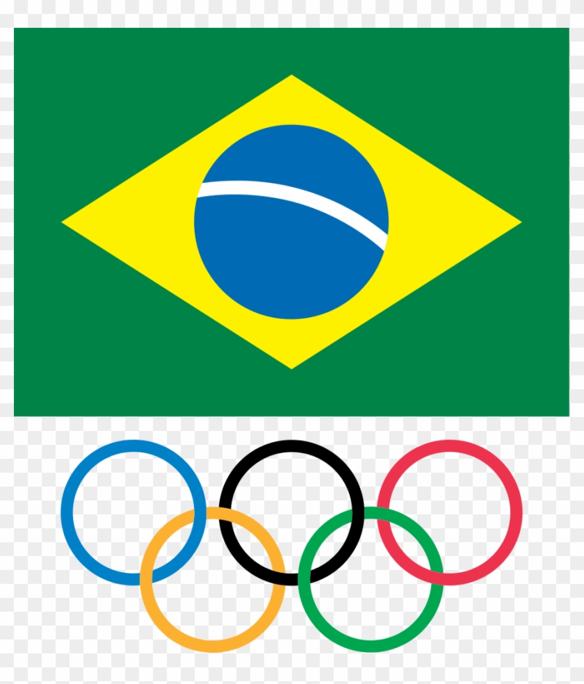 Brazilian Olympic Committee Logosvg Wikimedia Commons - Olympic Refugee Team Flag Clipart