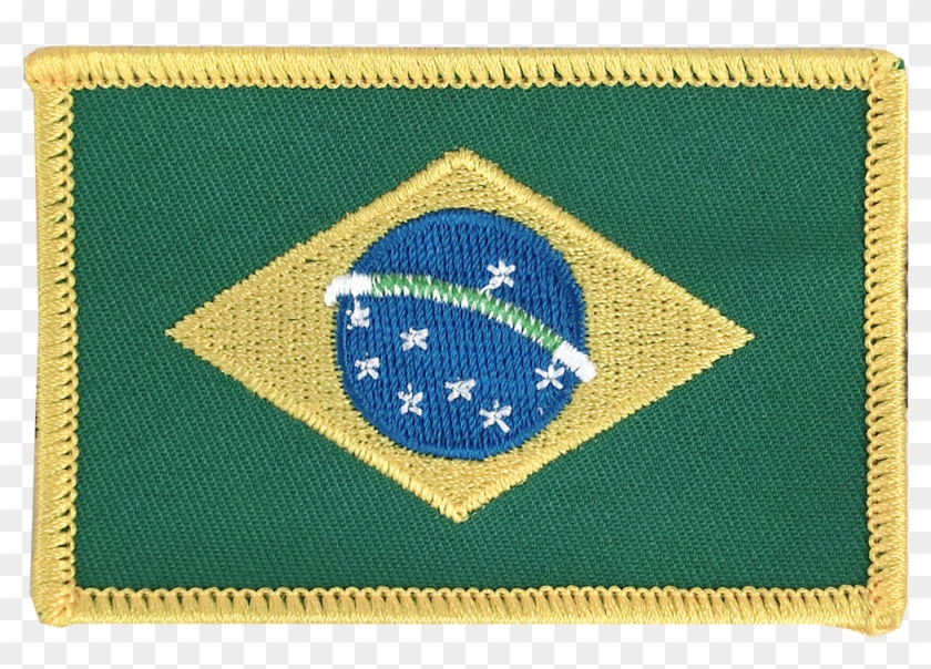 Flag Patch Brazil - Brazil Flag Embroidery Clipart