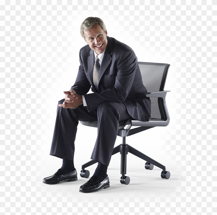 Person Sitting In Chair Png - Man Sit On Chair Png Clipart