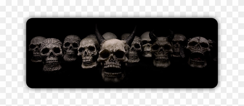 Evil Skulls Bumper Sticker - Scary Halloween Twitter Headers Clipart #155751