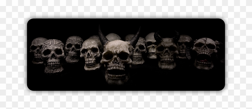 Evil Skulls Bumper Sticker - Scary Halloween Twitter Headers Clipart
