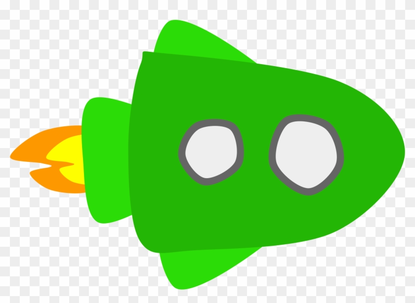 This Free Icons Png Design Of Green Spaceship Clipart