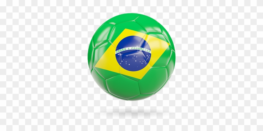 Illustration Of Flag Of Brazil - Brazil Soccer Ball Transparent Clipart