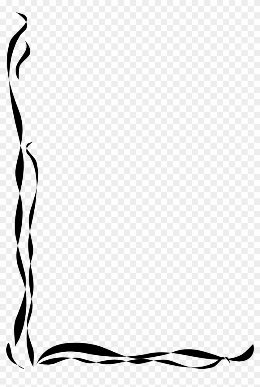 958 X 1378 8 - Simple Corner Borders Png Clipart