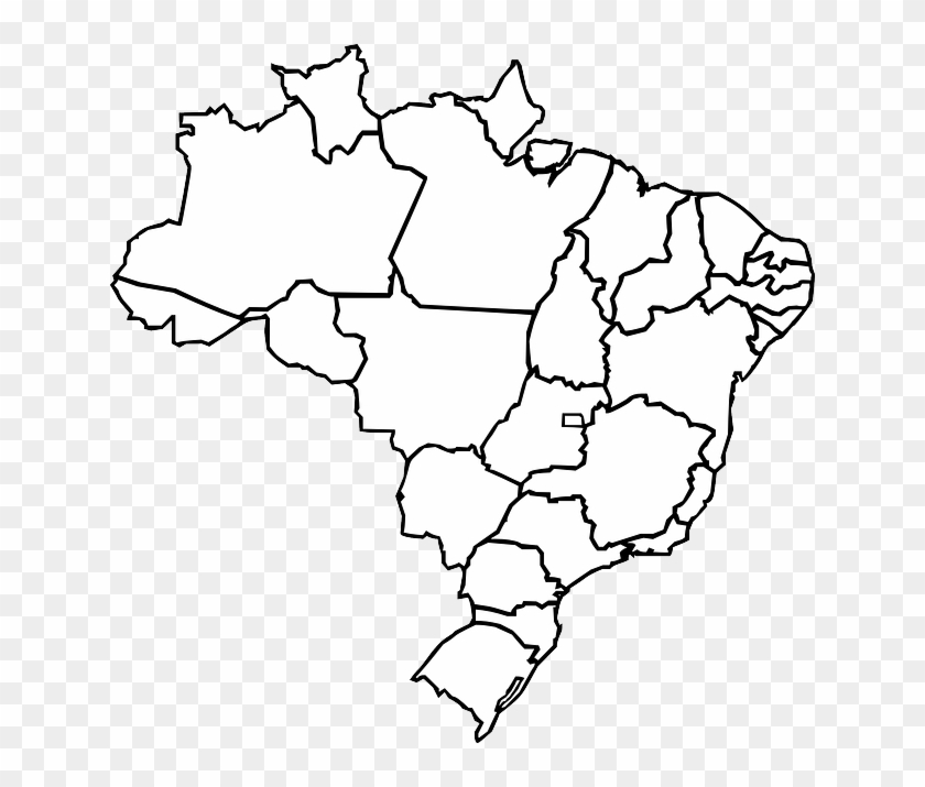Brazil, Geography, Map, States - Brazil Map Vector Free Download Clipart