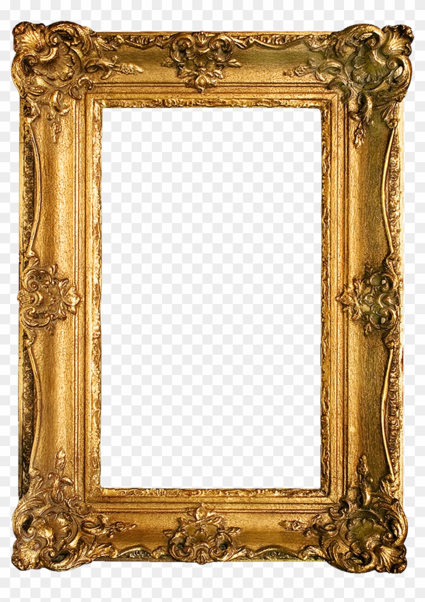 Golden Frame Png Transparent Image - Transparent Gold Picture Frame Clipart #156405