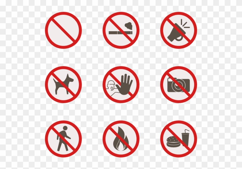 Warning Signs - Prohibition Icon Clipart
