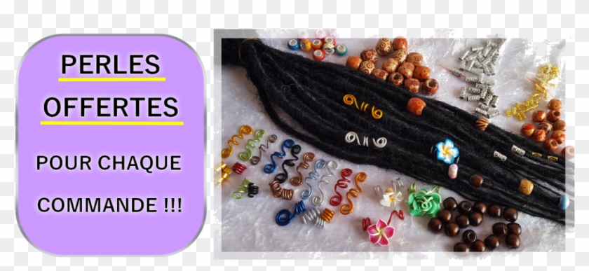 Pour Chaque Commande De Dreads Synthetiques = Des Perles - Bead Clipart