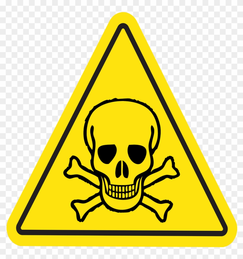 Skull And Crossbones Caution Health And Safety Sign - Skull And Crossbones Clipart