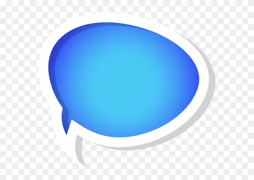 Bubble Speech Blue Png Clip Art Image - Blue Speech Bubble Png Transparent Png
