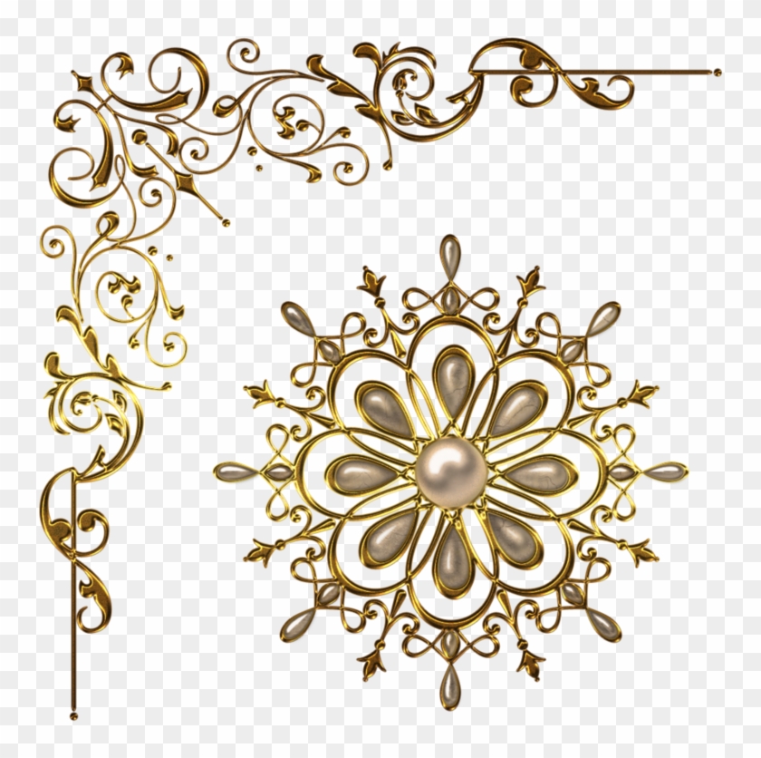 894 X 894 16 1 - Vintage Corner Border Png Clipart