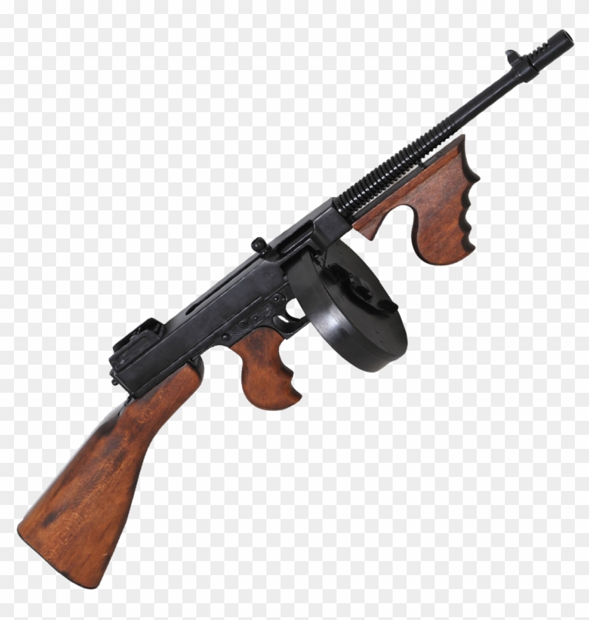 Machine Gun Png Transparent Image - Thompson Machine Gun Png Clipart #156788