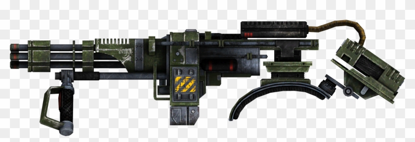 Real Gun Png - Fallout New Vegas Shoulder Mounted Machine Gun Clipart