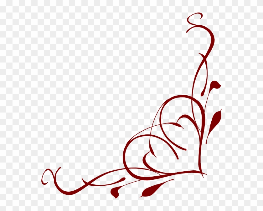 Heart Corner Border Png Clipart #157020