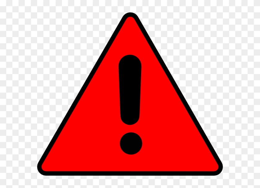 600 X 529 6 - Red Caution Sign Transparent Clipart