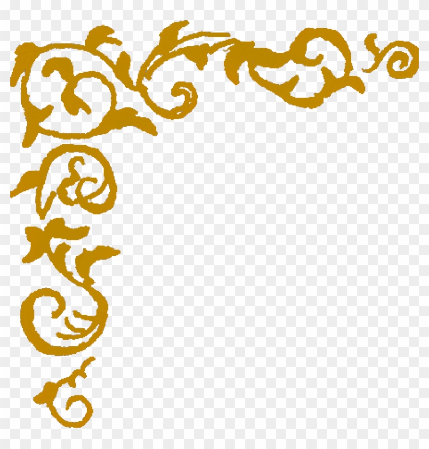 Corner Border Clipart Panda Free Images For Teachers - Gold Corner Borders Clip Art - Png Download