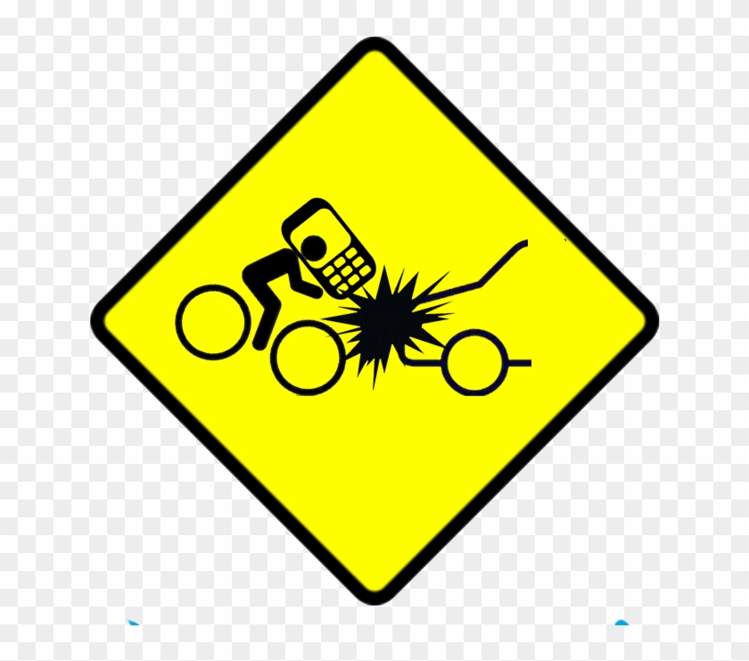 Distracted Bicyclist On Cell Phone Crashes Into Car - Phish Logo Clipart