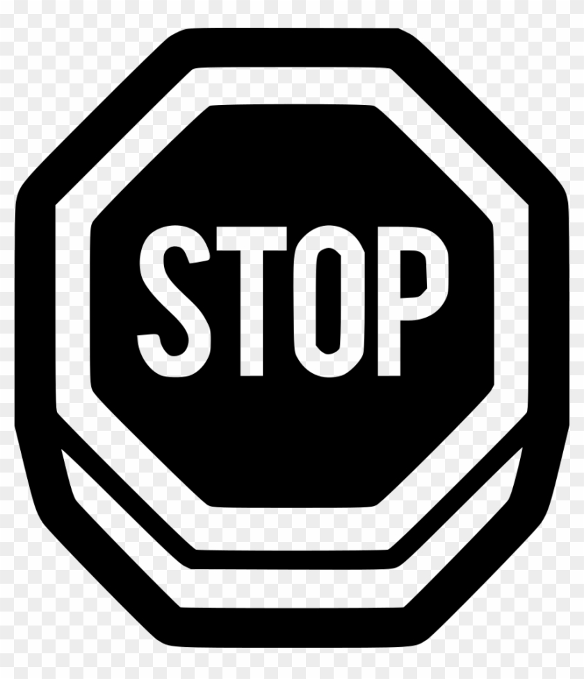 Stop Sign Road Traffic Caution Alert Comments - School Bus Stop Sign Clipart