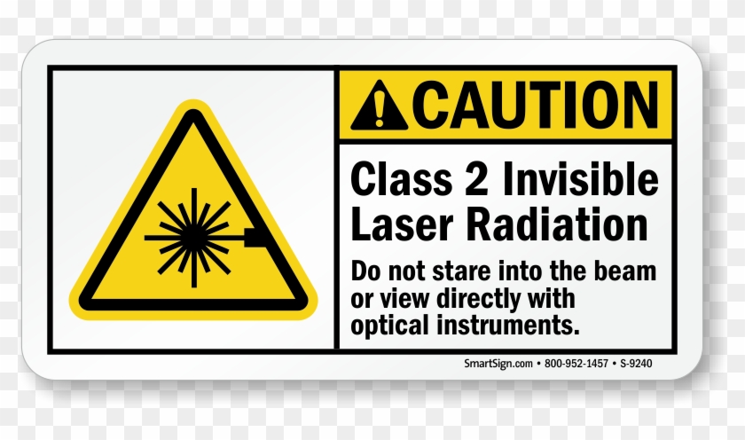 Ansi Caution Sign - Class 2 Laser Sign Clipart