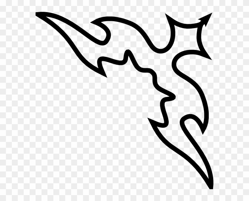 Simple Corner Border Designs - Tribal Corner Design Clipart