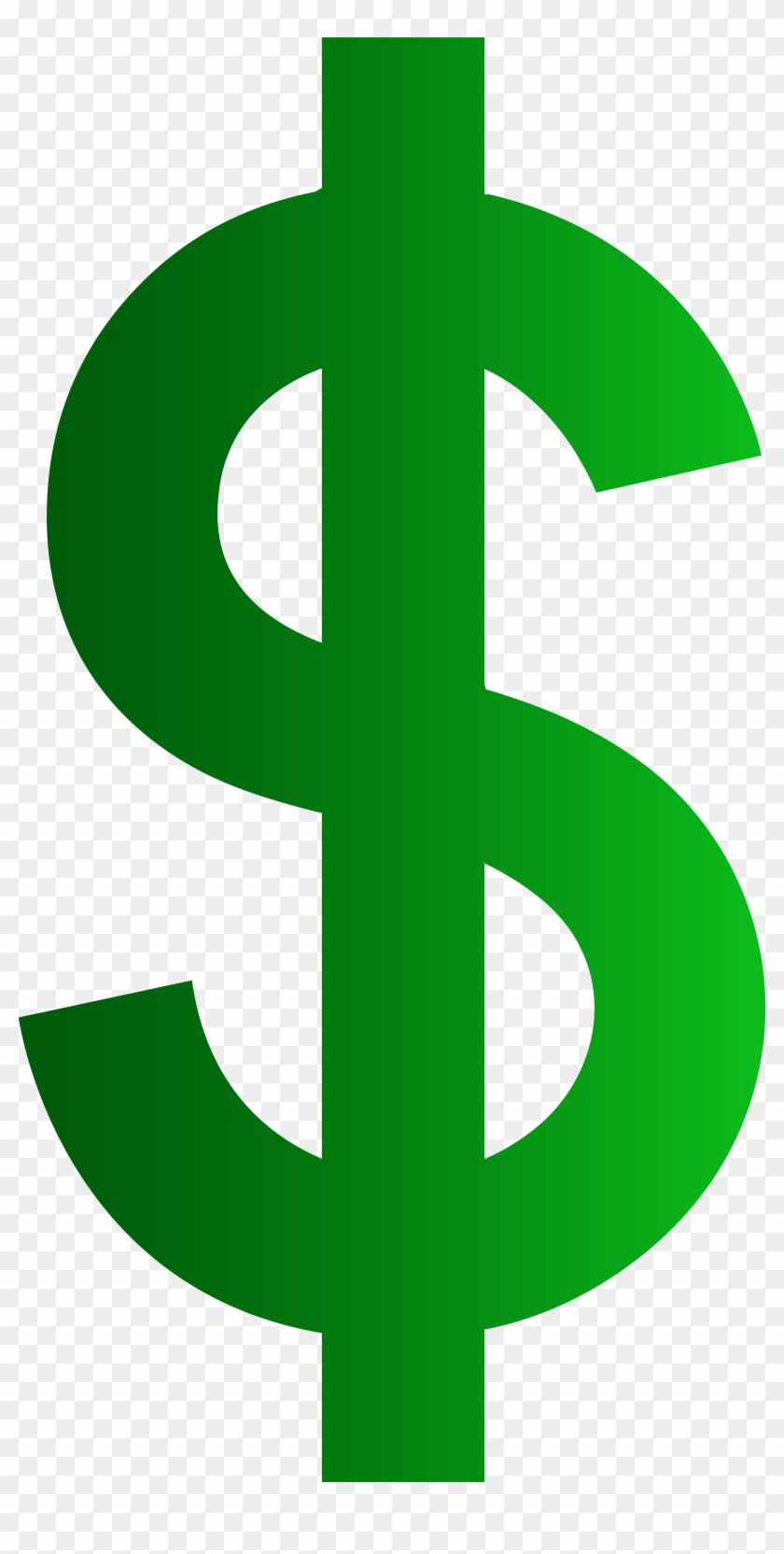 Green Dollar Sign - Dollar Sign Clipart Png Transparent Png #157537