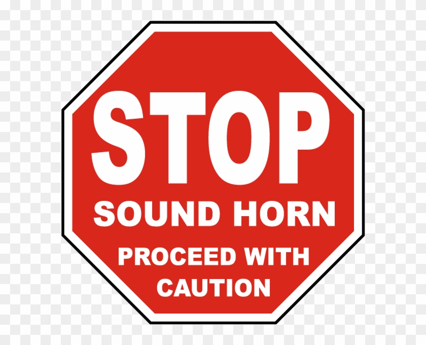 Sound Horn Proceed With Caution Sign - Stop The Republican War On Women Clipart