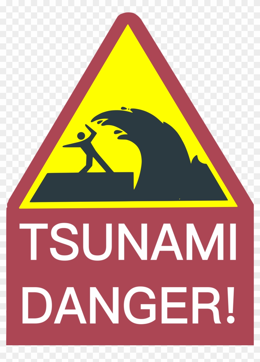 This Free Icons Png Design Of Tsunami Danger Sign Clipart #157939