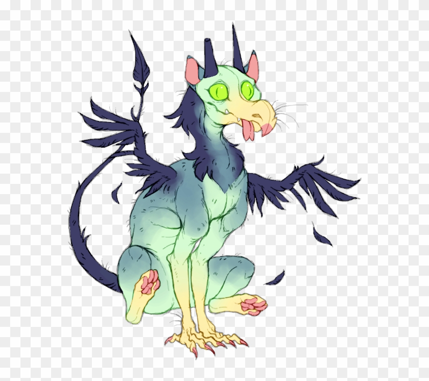 Garbage Gryphon - Illustration Clipart